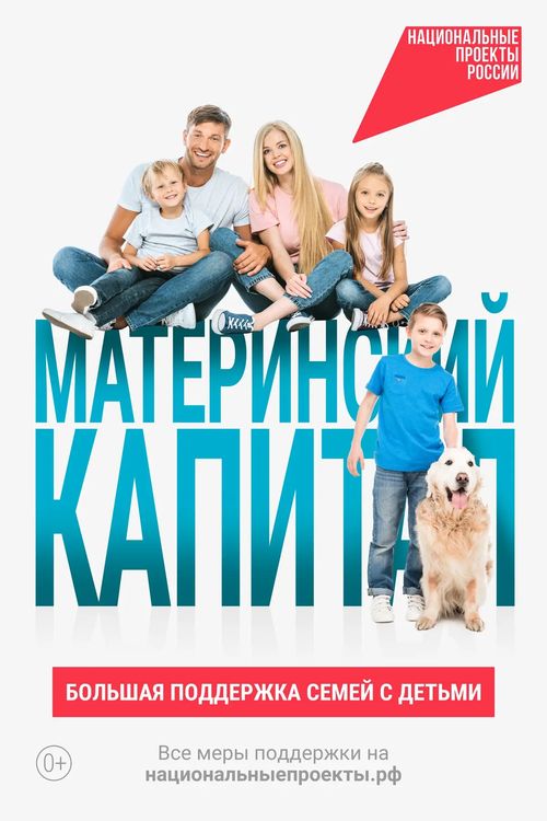 Материнский капитал. Большая поддержка семей с детьми.